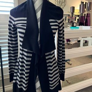 Black and grey striped sweater White House black market, size M, barely worn